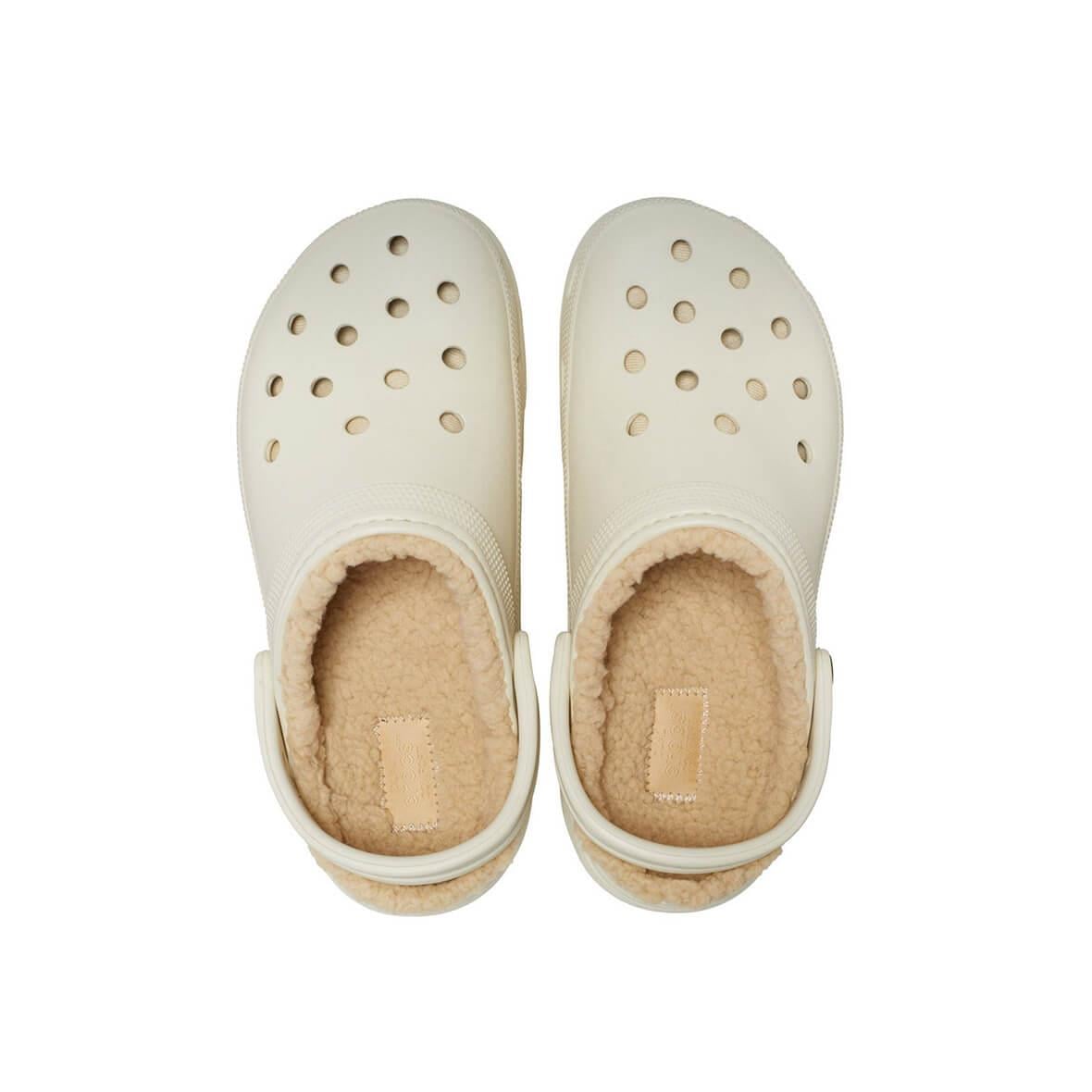 Crocs Classic Platform Lined Clog W Kadın Terlik - Bej
