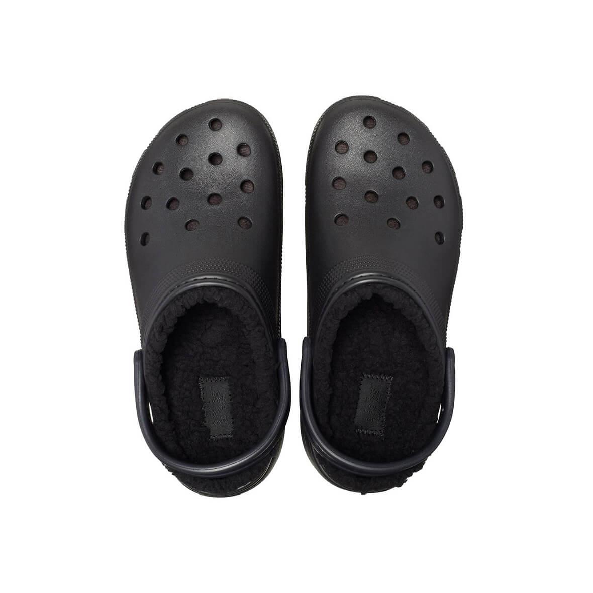 Crocs Classic Platform Lined Clog W Kadın Terlik - Siyah