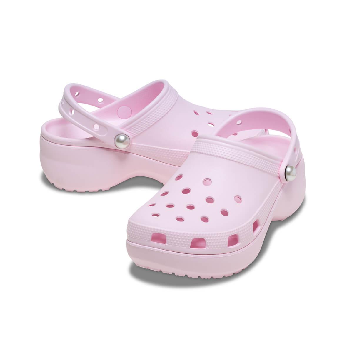Crocs Classic Platform Pearl Clog Kadın Terlik - Pembe