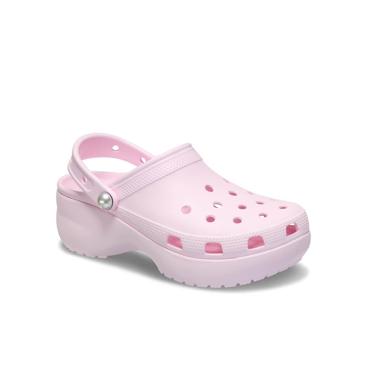 Crocs Classic Platform Pearl Clog Kadın Terlik - Pembe