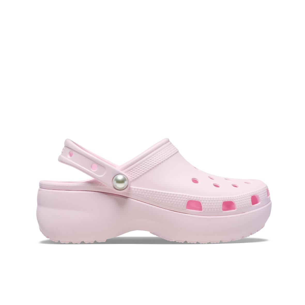 Crocs Classic Platform Pearl Clog Kadın Terlik - Pembe