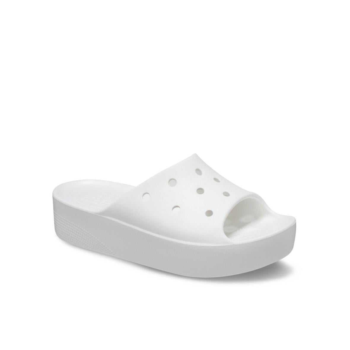 Crocs Classic Platform Slide Bayan Terlik - Beyaz