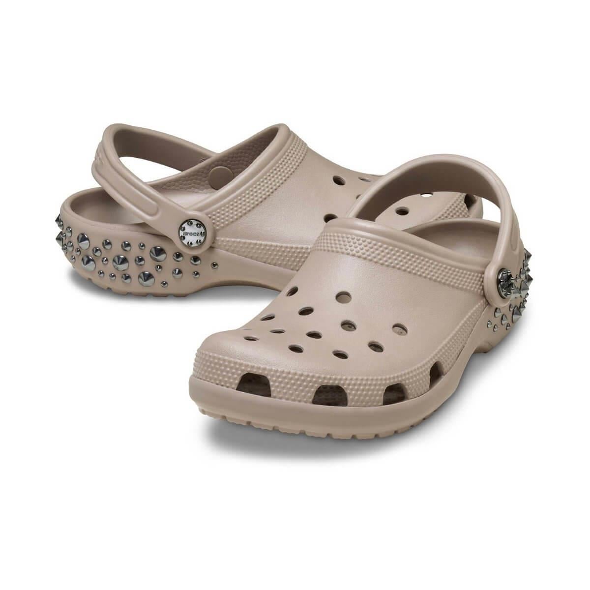 Crocs Classic Studded Clog Kadın Terlik - Taş