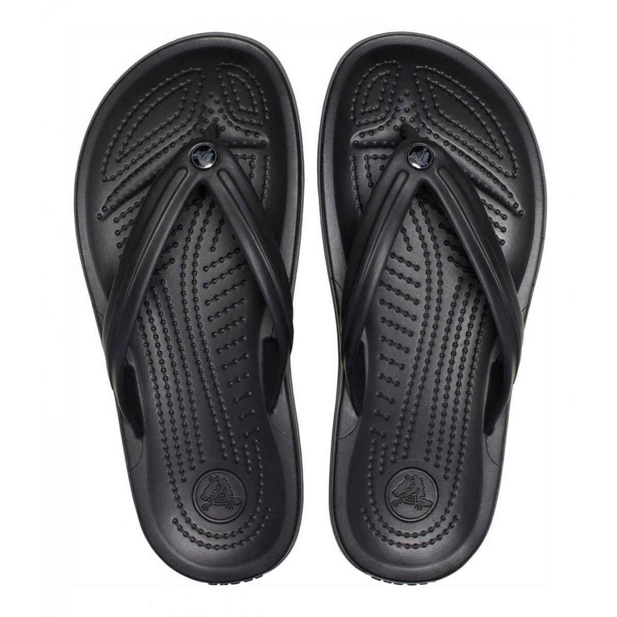 Crocs Coast Flip Erkek Parmakarası Terlik - Siyah / Gri