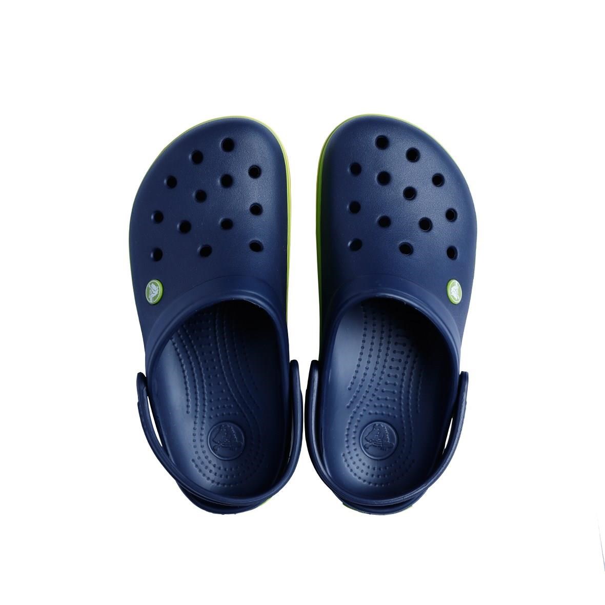 Crocs Crocband Bayan Terlik - Navy/Volt Green/Lemon