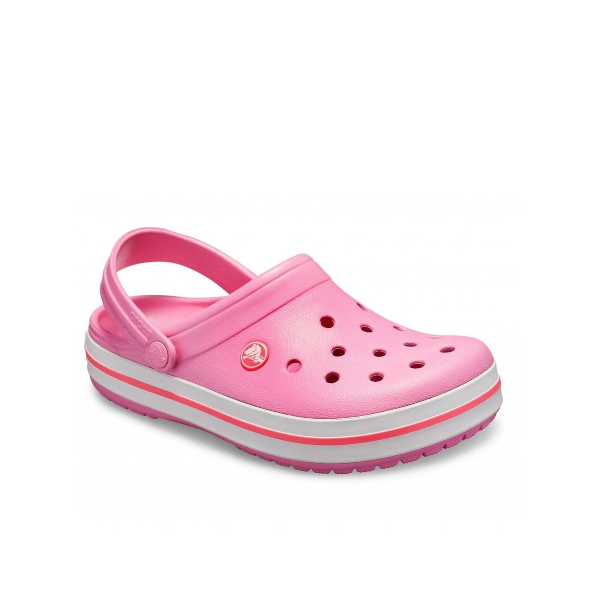 Crocs Crocband Bayan Terlik & Sandalet - Pink Lemonade/White (Pembe Limonata/Beyaz)