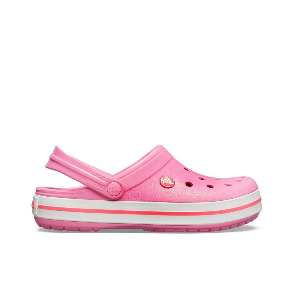 Crocs Crocband Bayan Terlik & Sandalet - Pink Lemonade/White (Pembe Limonata/Beyaz)