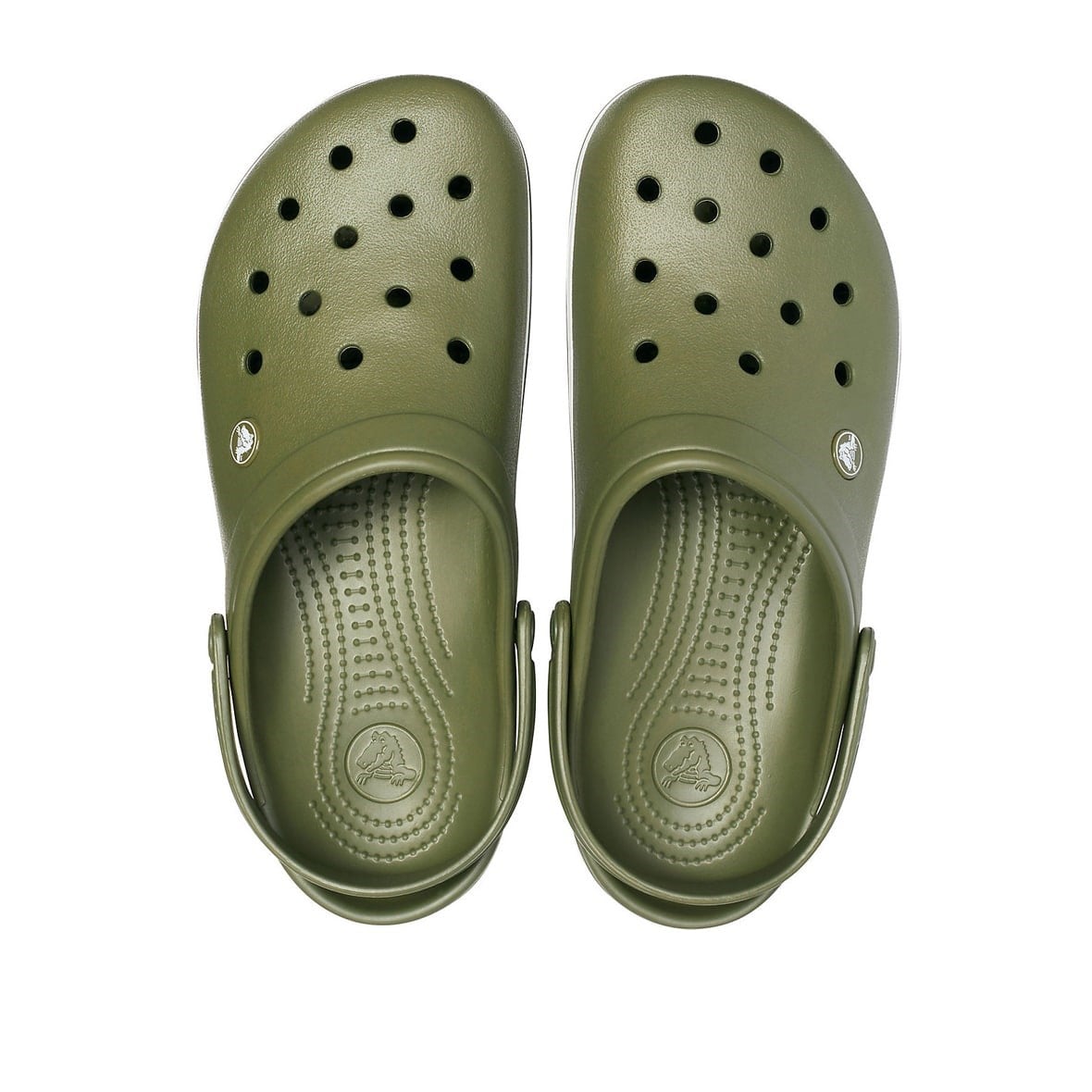 Crocs Crocband Bayan Terlik & Sandalet - Army Green/White (Ordu Yeşili/Beyaz)