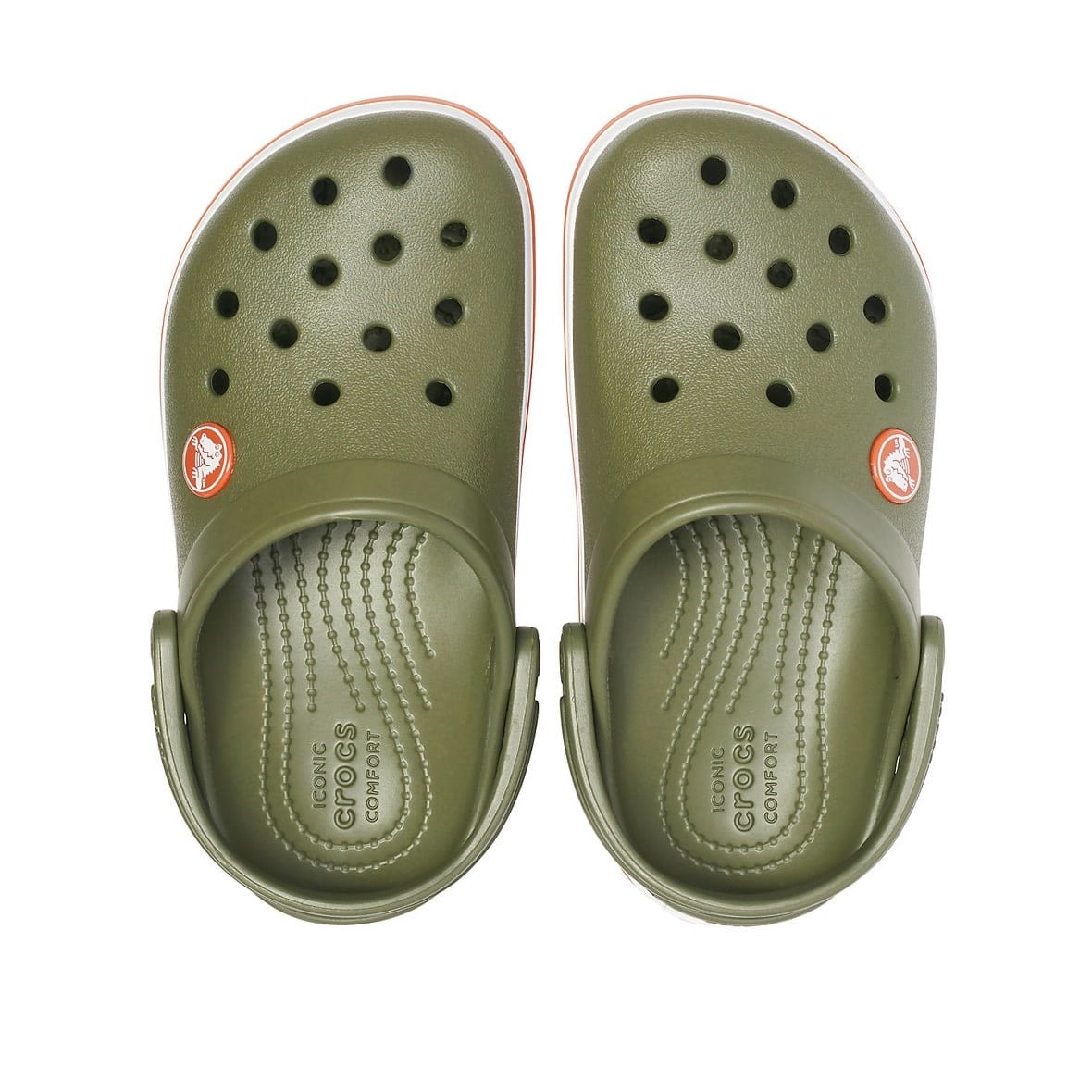 Crocs Crocband Clog K Çocuk Terlik & Sandalet - Army Green/Burnt Sienna (Ordu Yeşili/Yanık Kahve)