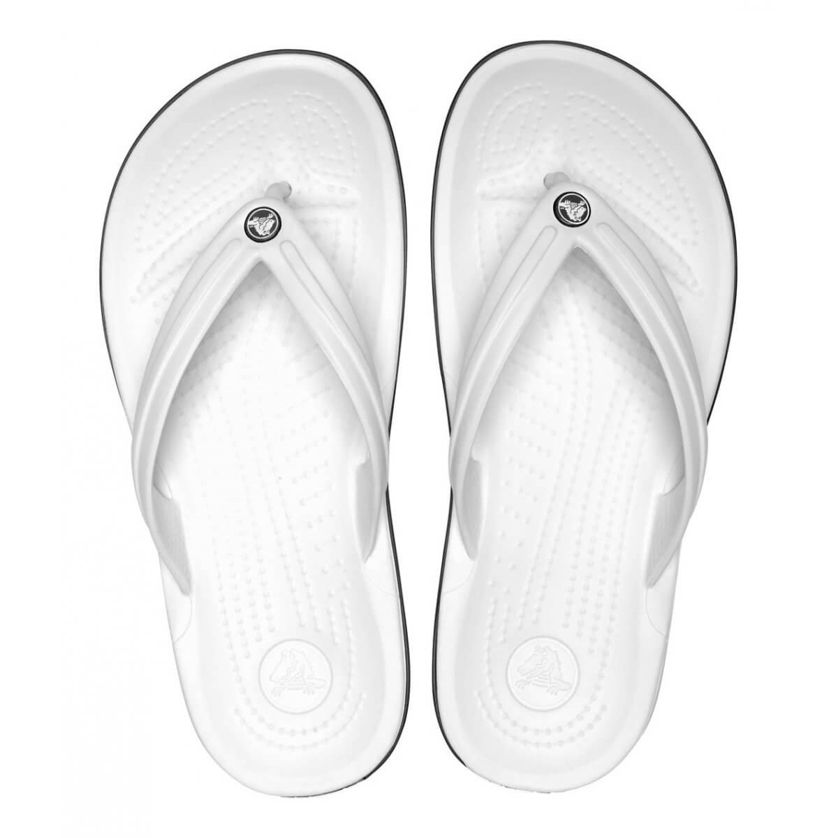Crocs Crocband Flip Erkek Parmakarası Terlik - Beyaz