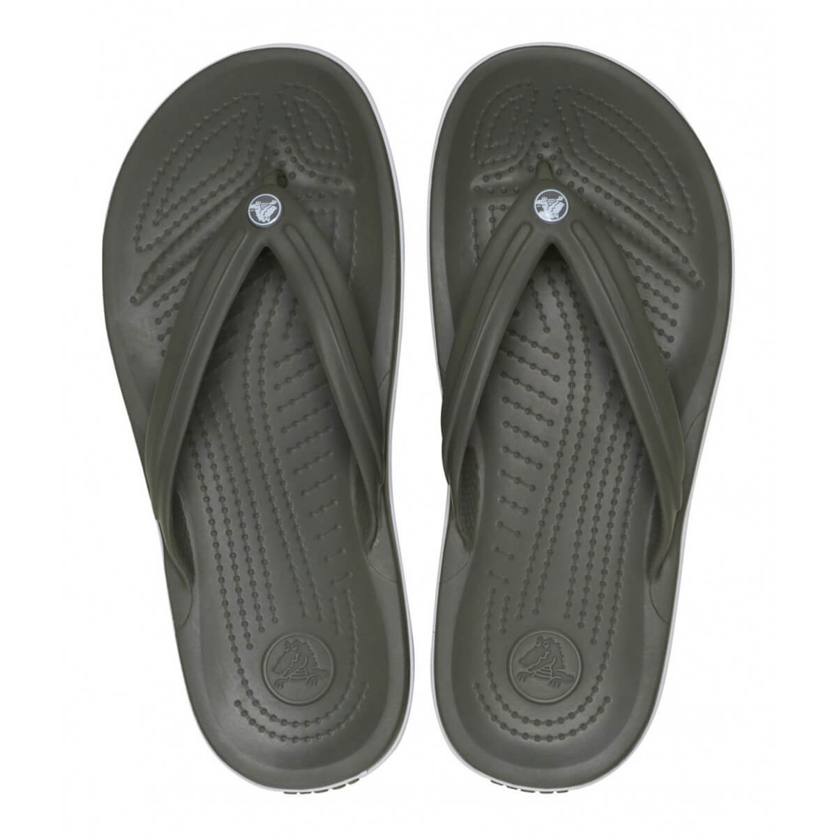 Crocs Crocband Flip Erkek Parmakarası Terlik - Koyu Yeşil