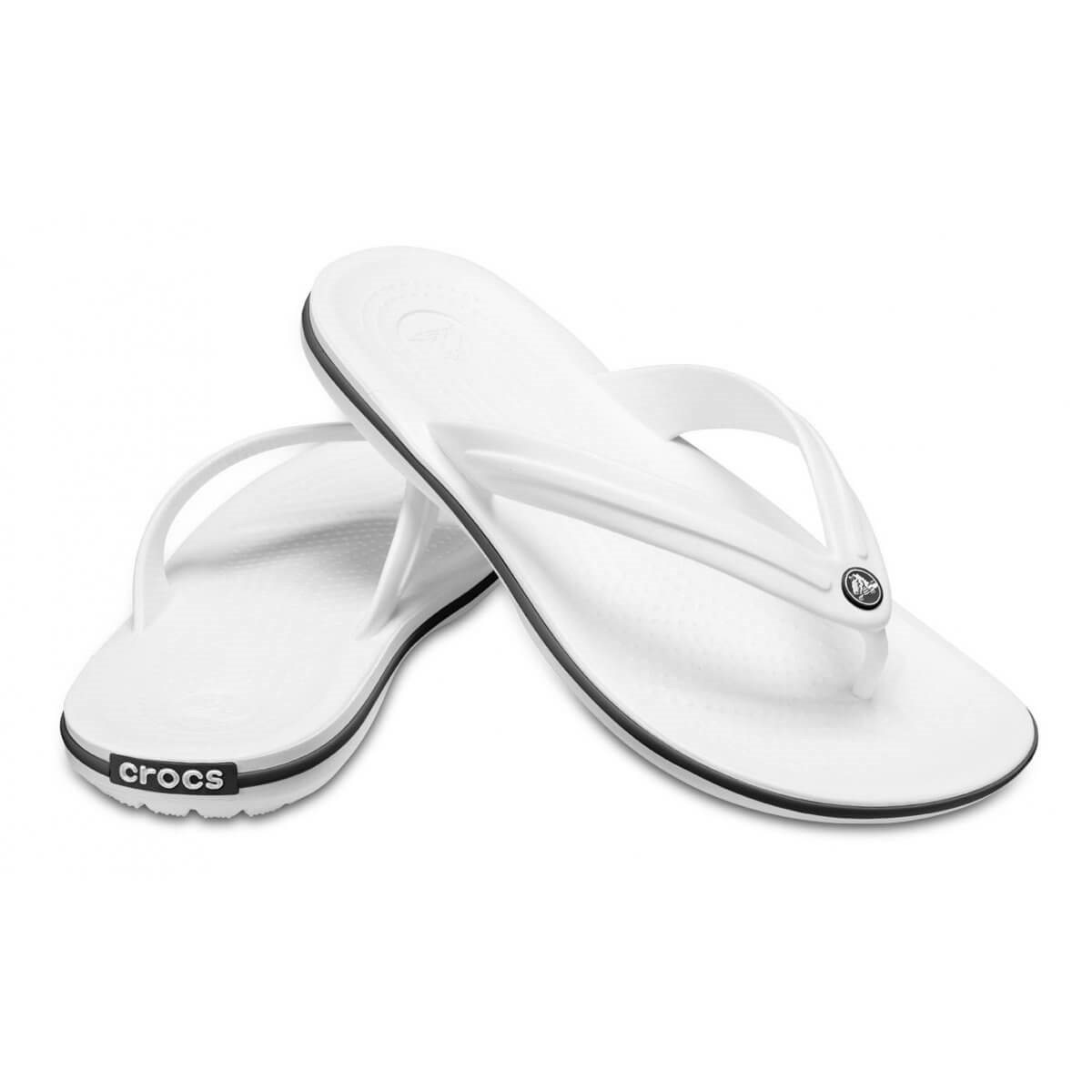 Crocs Crocband Flip Erkek Parmakarası Terlik - Beyaz