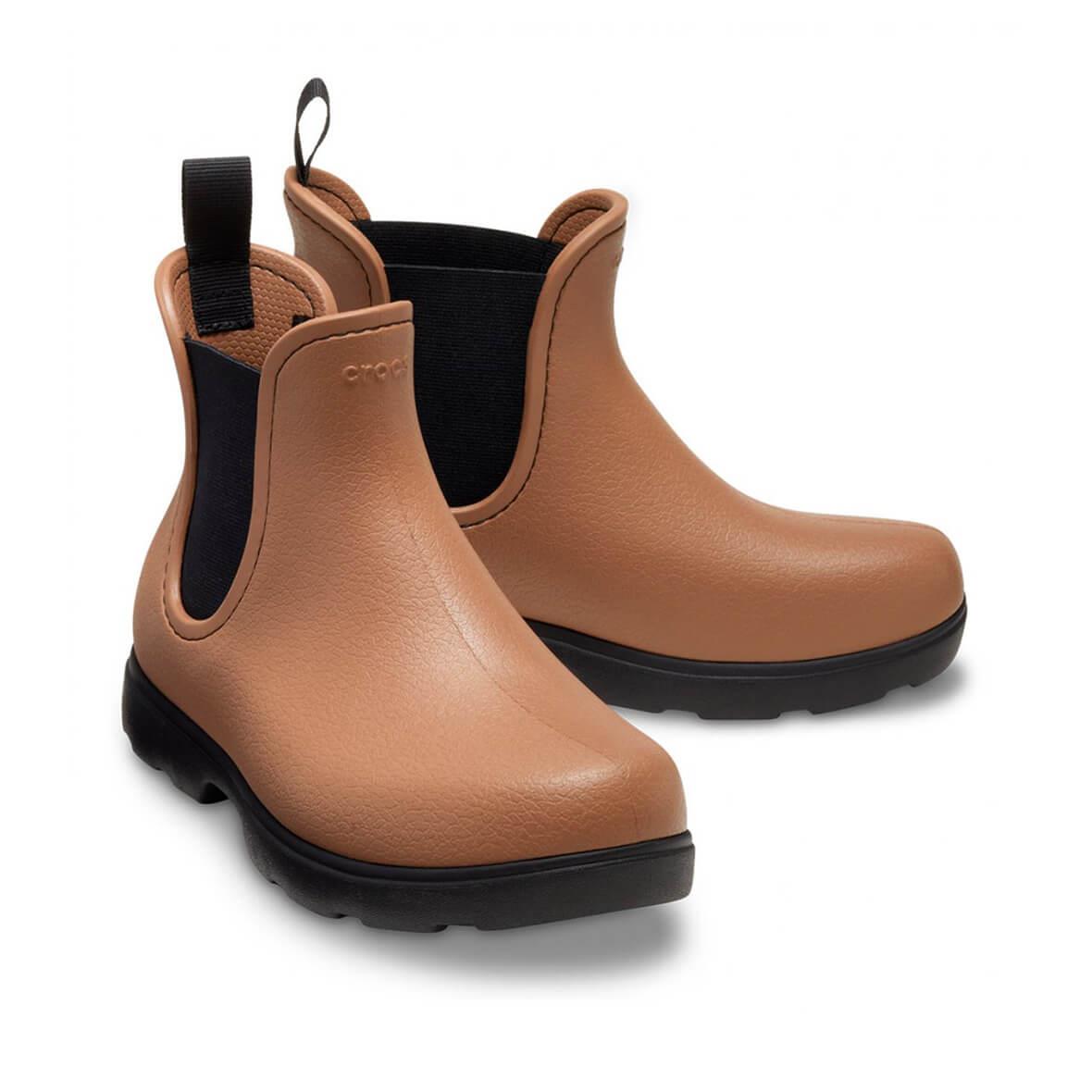 Crocs Dylan Chelsea Boot Kadın Yağmur Çizmesi - Sütlü Kahve