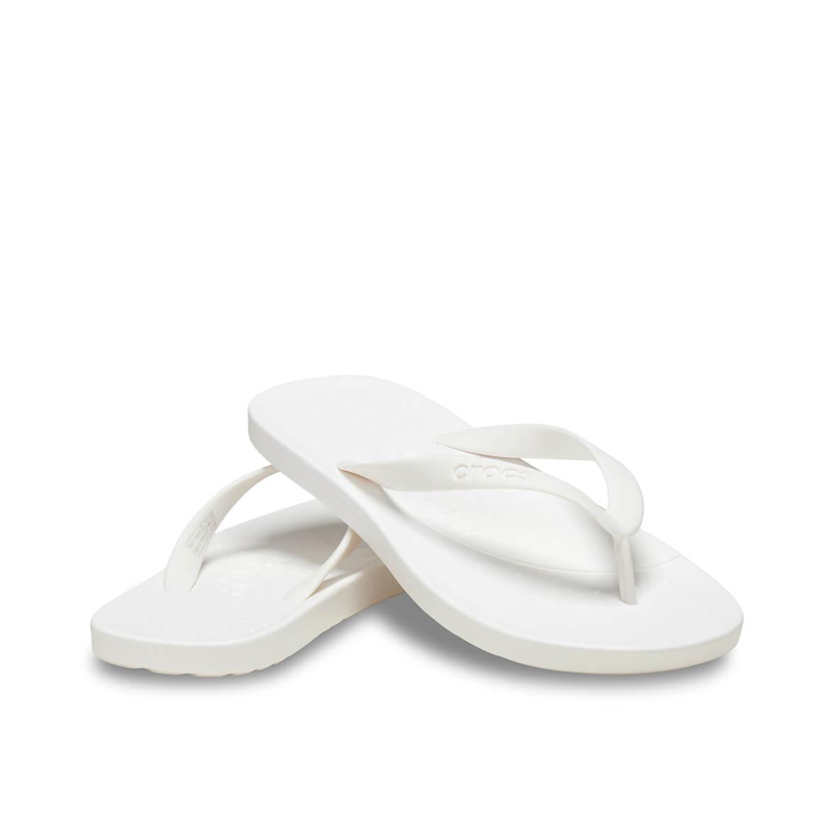 Crocs Flip Erkek Parmakarası Terlik - Beyaz
