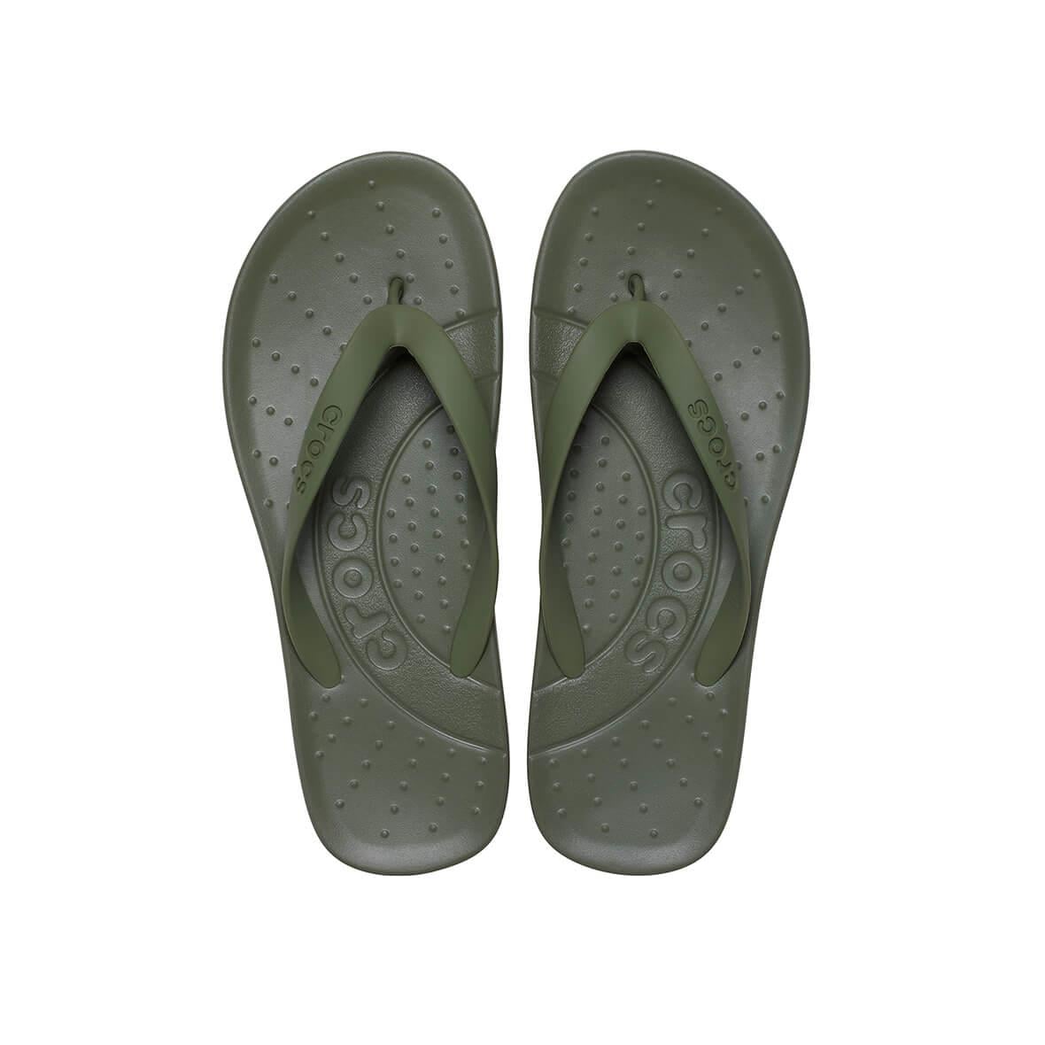 Crocs Flip Erkek Parmakarası Terlik - Haki