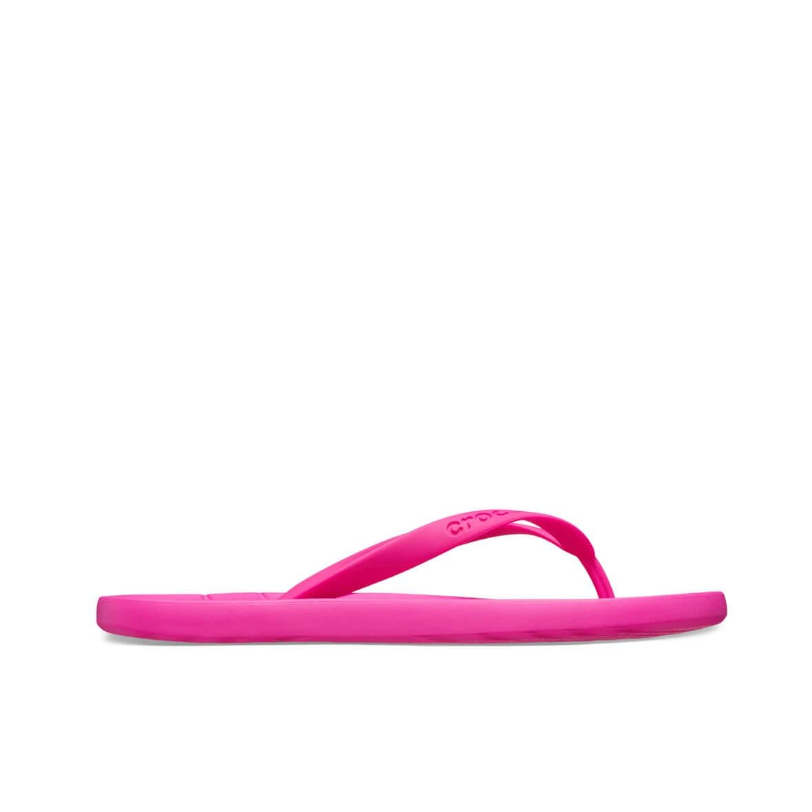 Crocs Flip Kadın Parmakarası Terlik - Neon Pembe