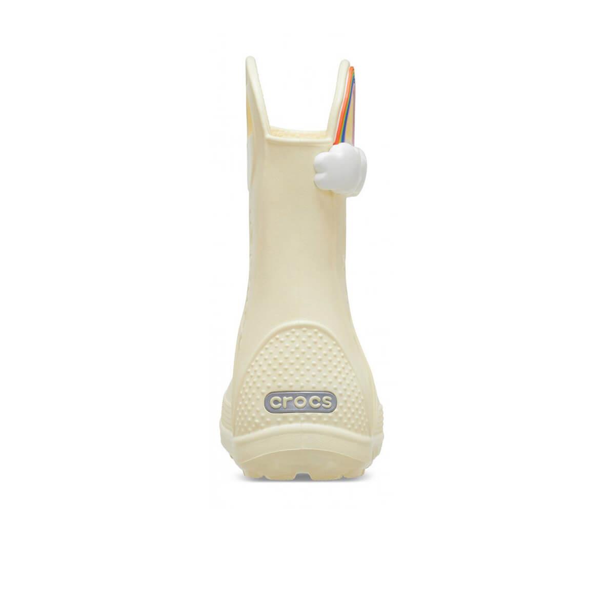 Crocs Handle It Lightning Bolt Rain Boot K Çocuk Yağmur Çizmesi - Krem