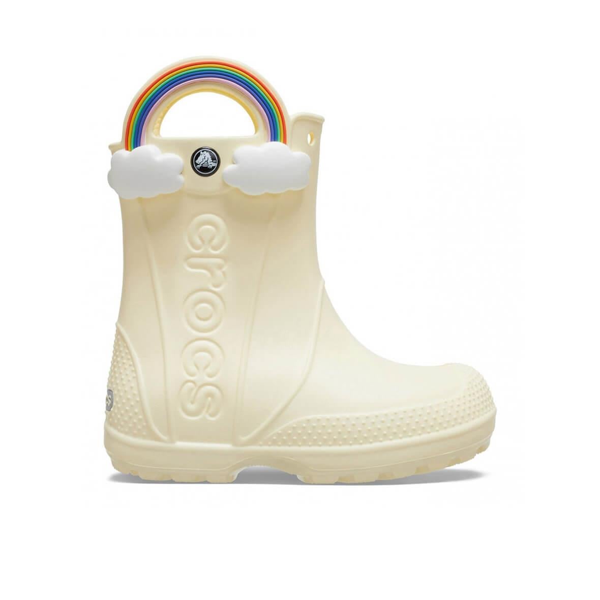 Crocs Handle It Lightning Bolt Rain Boot K Çocuk Yağmur Çizmesi - Krem