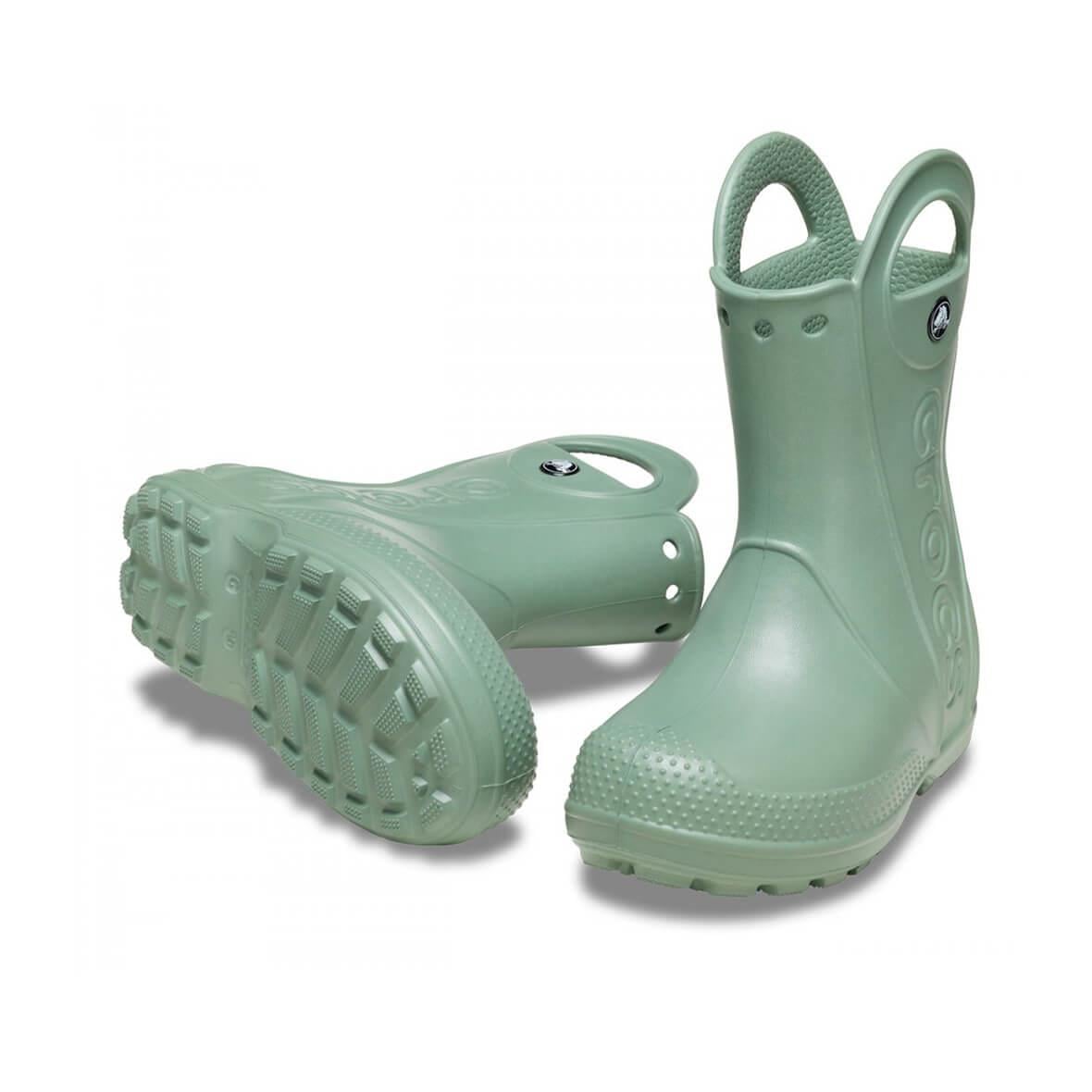 Crocs Handle It Rain Boot Kids Çocuk Yağmur Çizmesi - Yosun