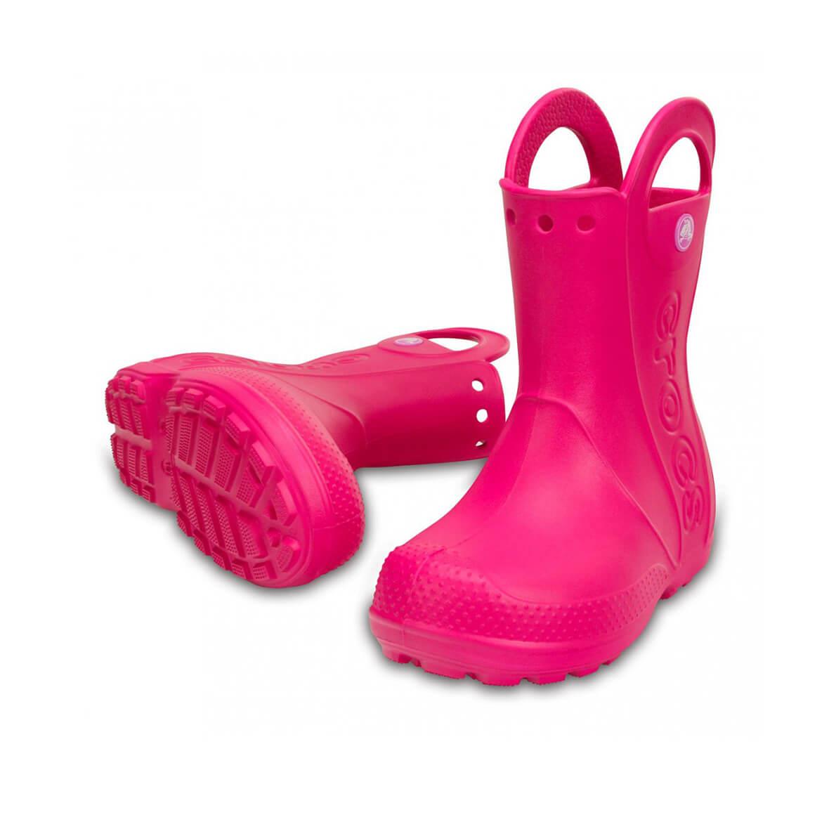Crocs Handle It Rain Boot Kids Çocuk Yağmur Çizmesi - Pembe