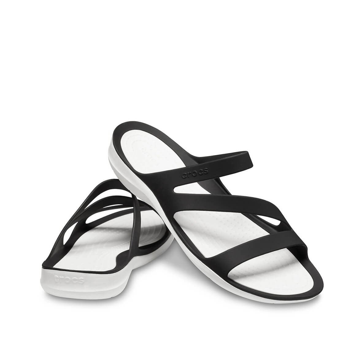 Crocs Swiftwater Sandal W Bayan Terlik - Black/White