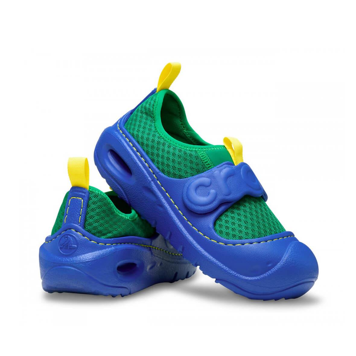 Crocs Swiftwater Splash T Çocuk Terlik - Mavi / Yeşil