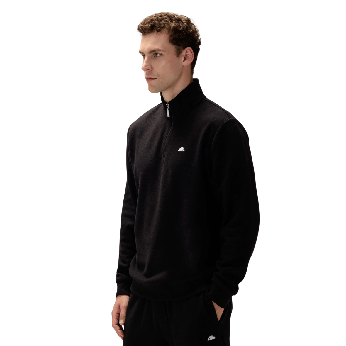 Ellesse 5WM1603-BK Yarım Fermuarlı Erkek Sweatshirt - Siyah