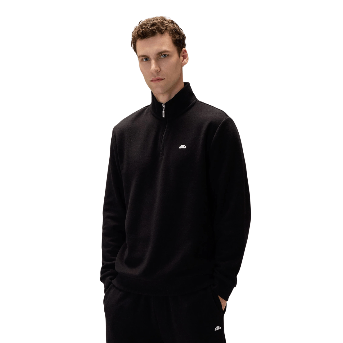 Ellesse 5WM1603-BK Yarım Fermuarlı Erkek Sweatshirt - Siyah