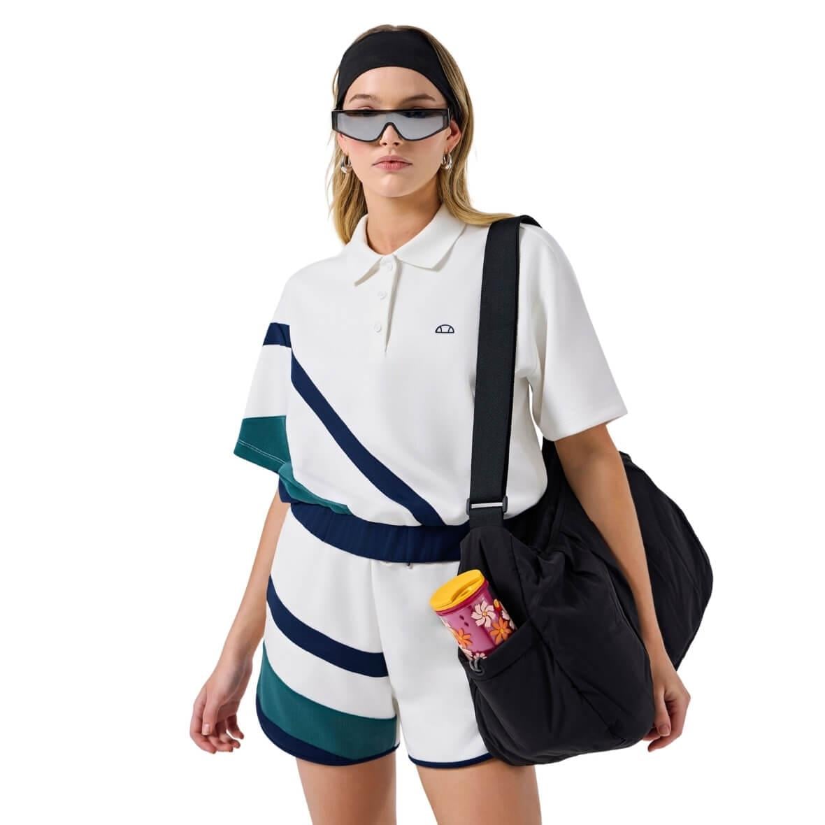 Ellesse 6SF5002-OF Kadın Polo Yaka T-Shirt - Kırık Beyaz