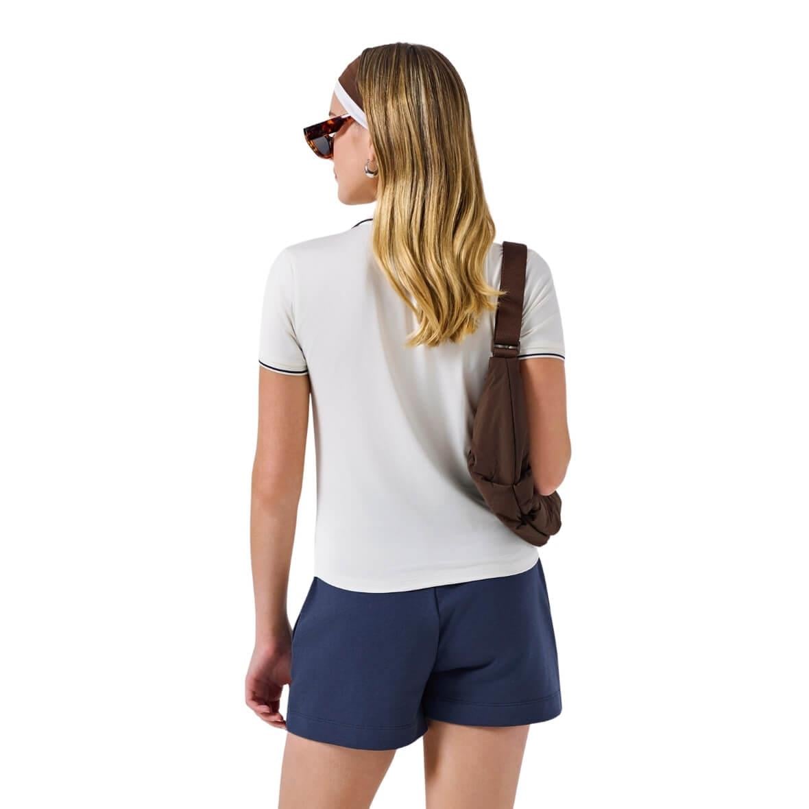 Ellesse 6SF5041-OF Kadın Polo Yaka T-Shirt - Kırık Beyaz
