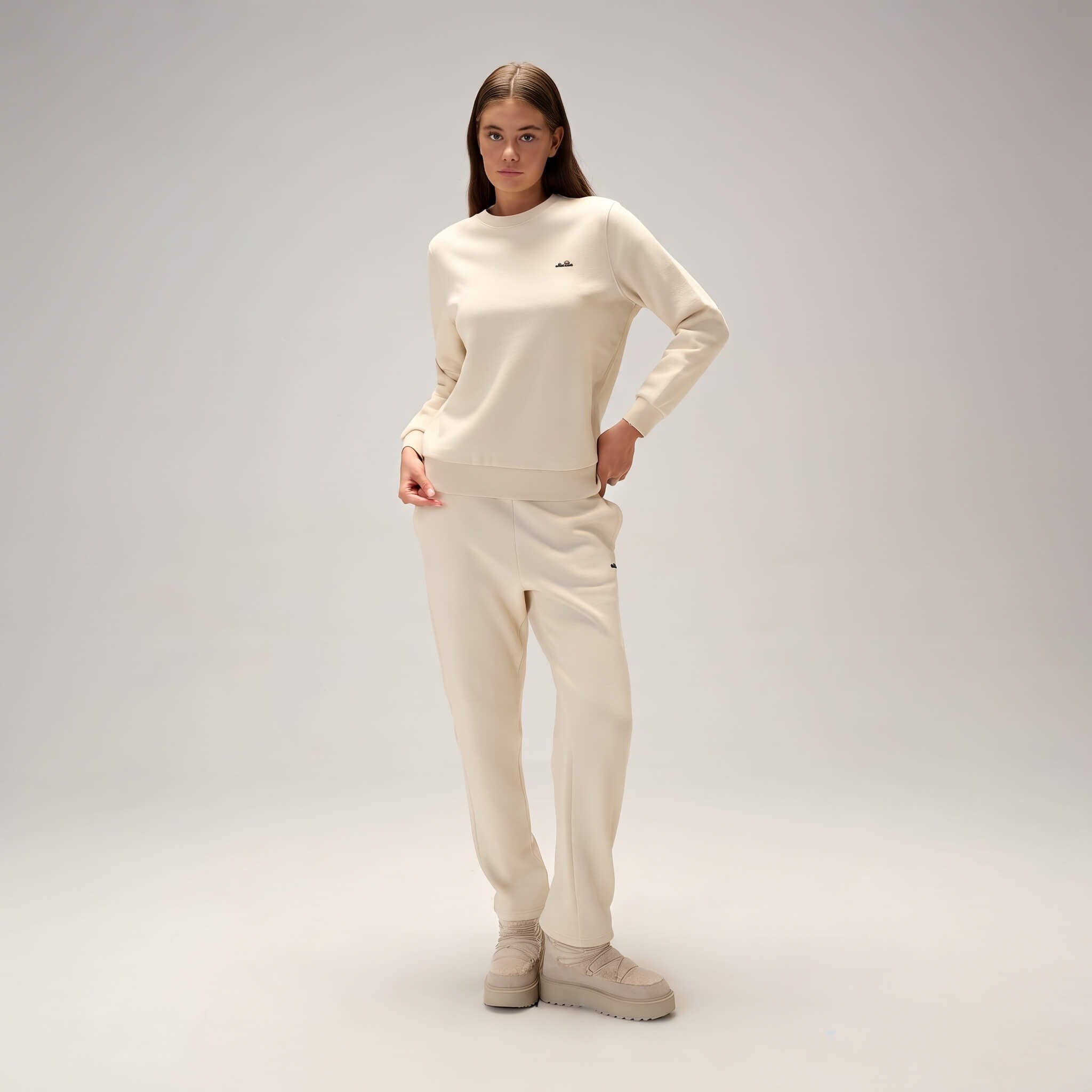 Ellesse 6WF3009-BG Kadın Sweatshirt - Bej