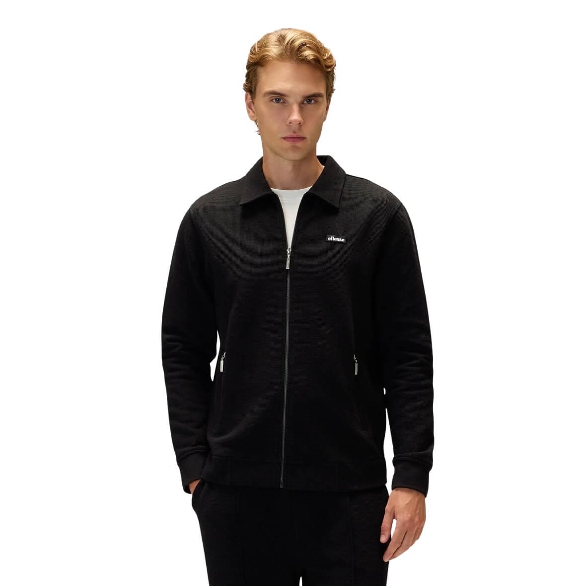 Ellesse 6WM1009-BK Fermuarlı Kapüşonlu Erkek Sweatshirt - Siyah