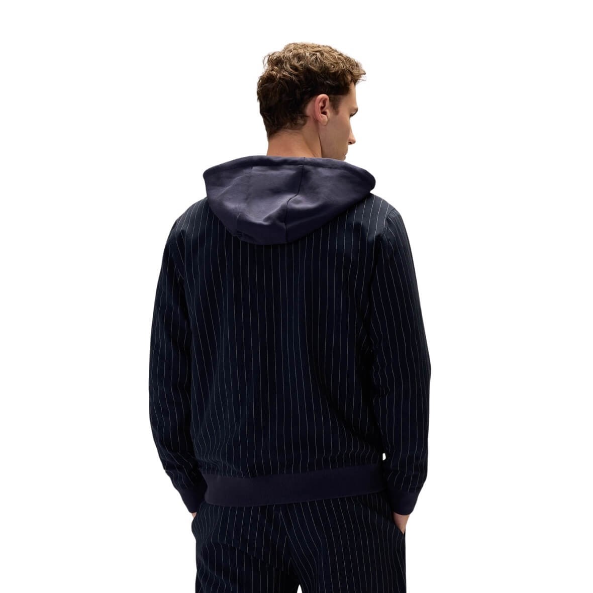 Ellesse 6WM1019-NV Fermuarlı Kapüşonlu Erkek Sweatshirt - Lacivert