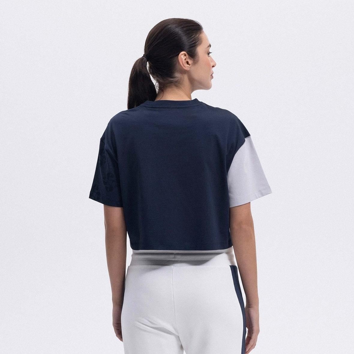 Ellesse EF376-NV Crop Kadın T-Shirt - Lacivert