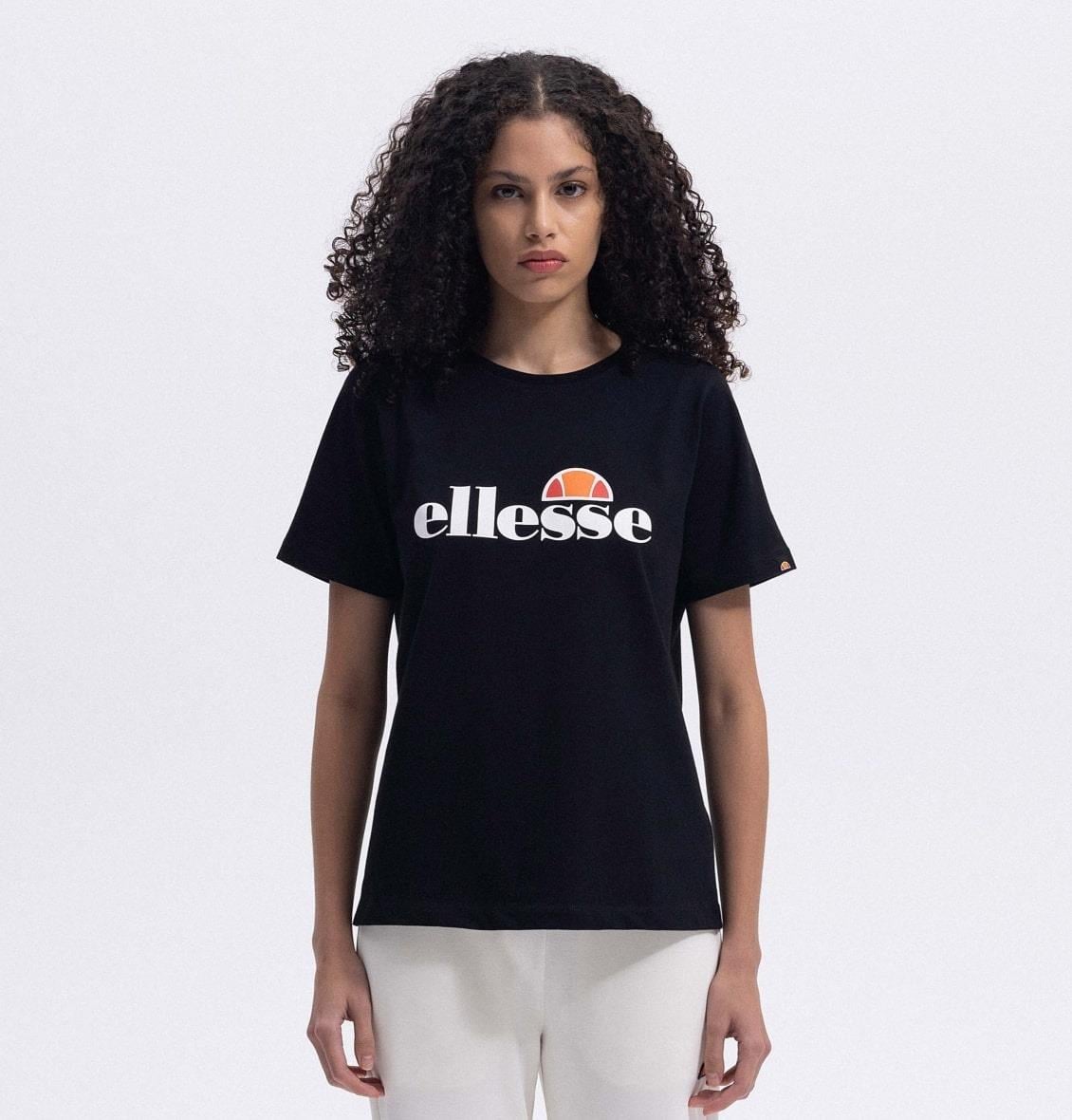 Ellesse EF448-BK Bisiklet Yaka Kadın T-Shirt - Siyah