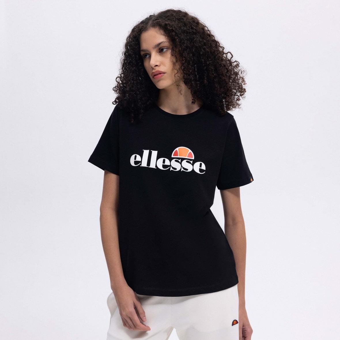 Ellesse EF448-BK Bisiklet Yaka Kadın T-Shirt - Siyah