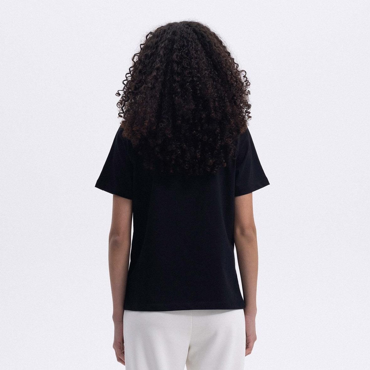 Ellesse EF448-BK Bisiklet Yaka Kadın T-Shirt - Siyah