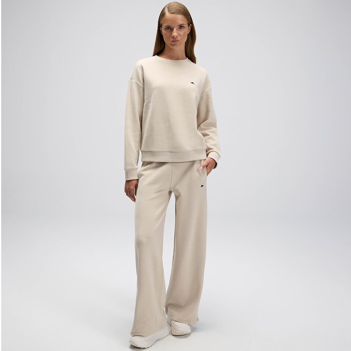 Ellesse EF540-BGM Kadın Sweatshirt - Bej Melanj