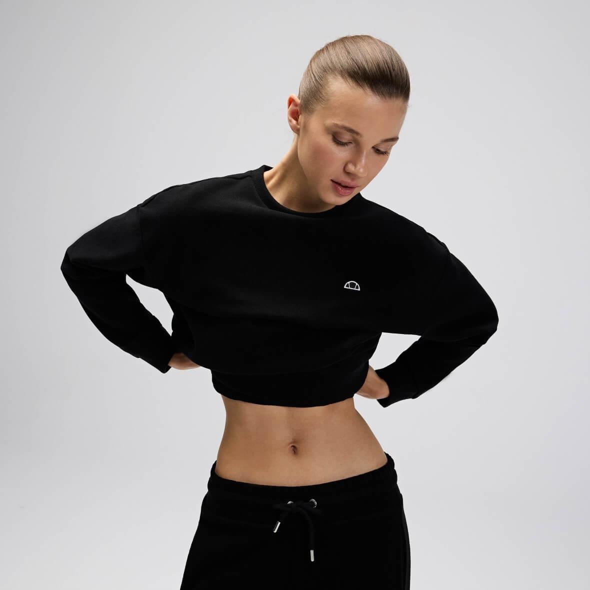 Ellesse EF540-BK Kadın Sweatshirt - Siyah