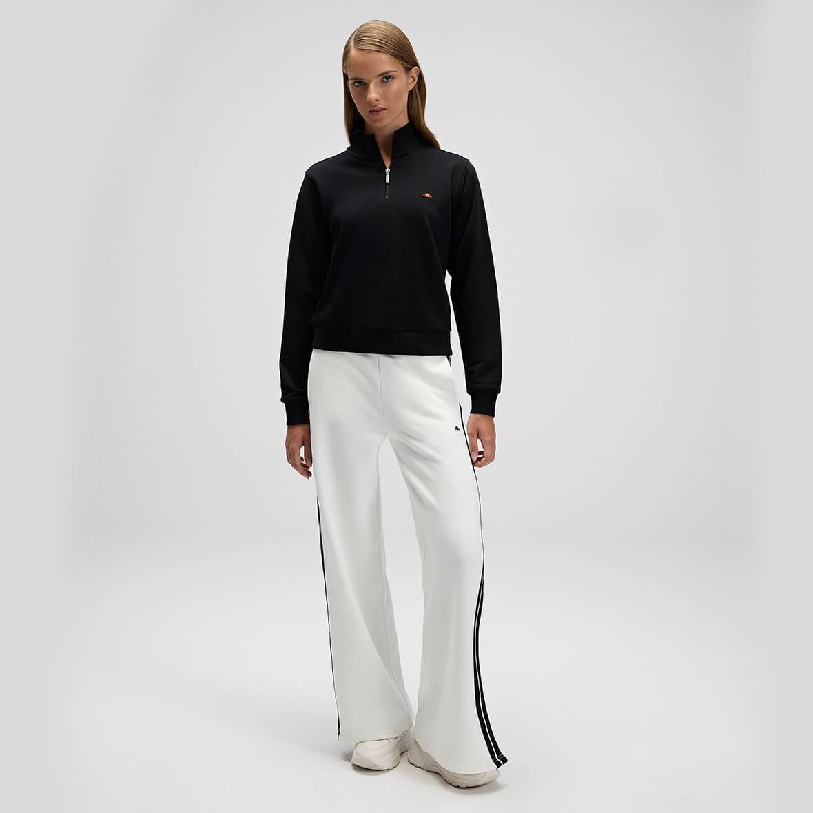 Ellesse EF557-BK Yarım Fermuarlı Kadın Sweatshirt - Siyah