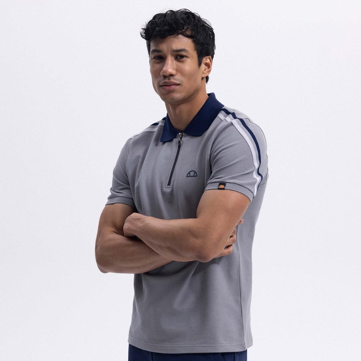 Ellesse EM169-1-GR Polo Yaka Erkek T-Shirt - Gri