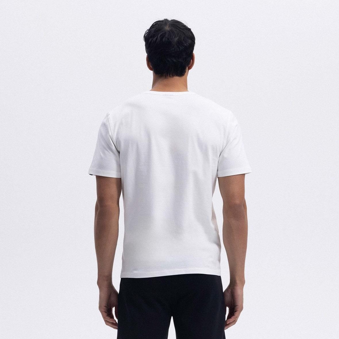 Ellesse EM186-1-WT V Yaka Erkek T-Shirt - Beyaz
