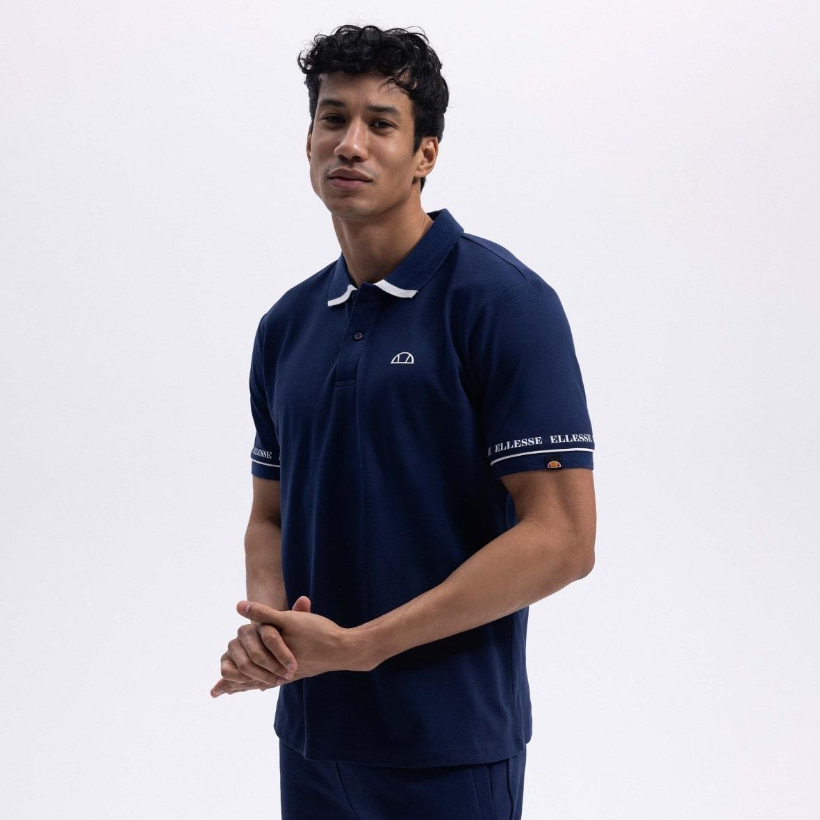 Ellesse EM375-NV Polo Yaka Erkek T-Shirt - Lacivert