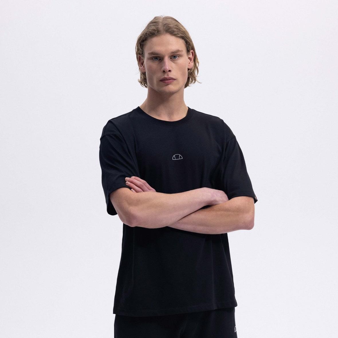 Ellesse EM376-BK Oversize Tee Erkek T-Shirt - Siyah