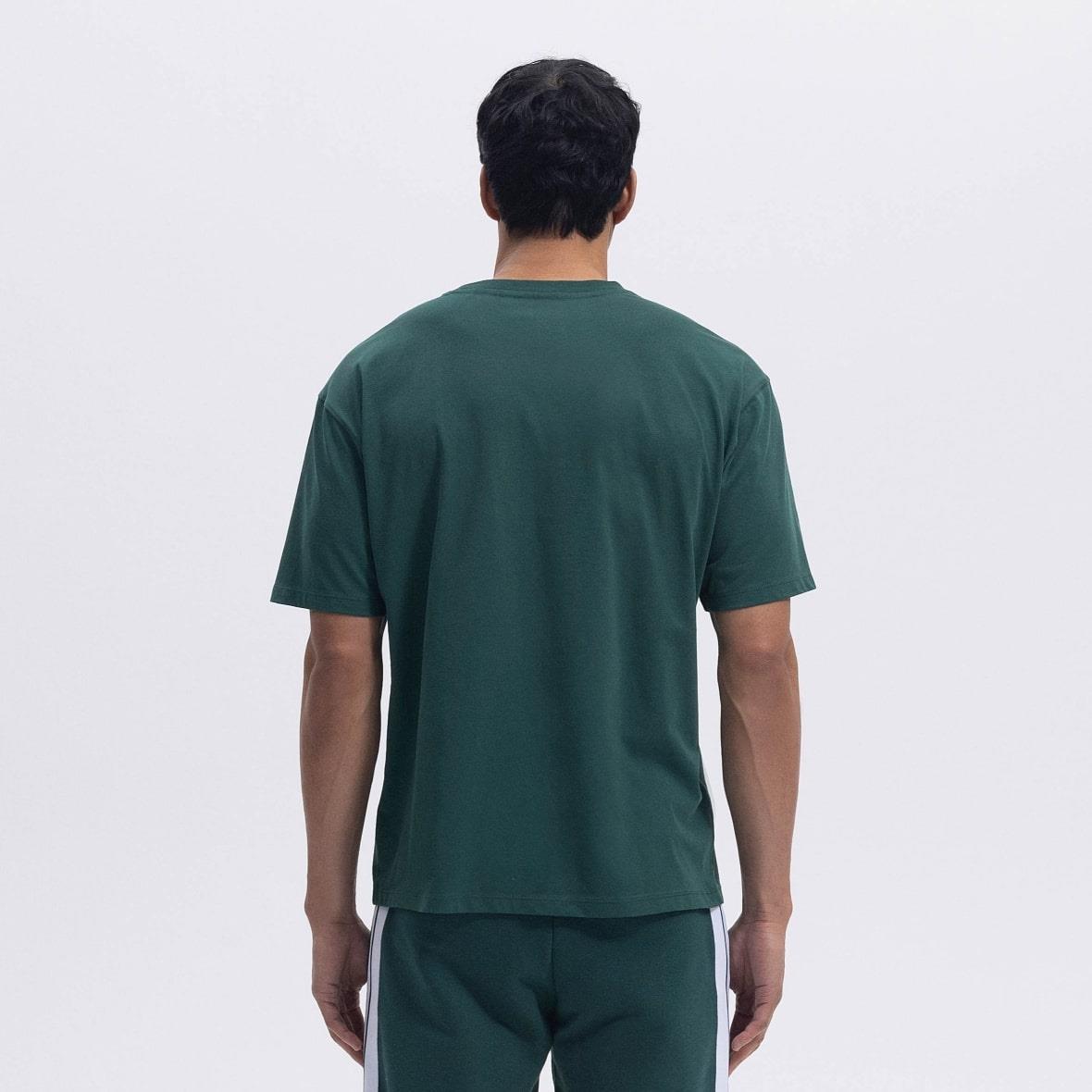 Ellesse EM376-GRN Oversize Tee Erkek T-Shirt - Koyu Yeşil