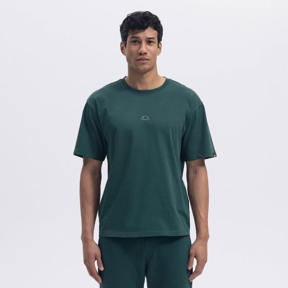 Ellesse EM376-GRN Oversize Tee Erkek T-Shirt - Koyu Yeşil