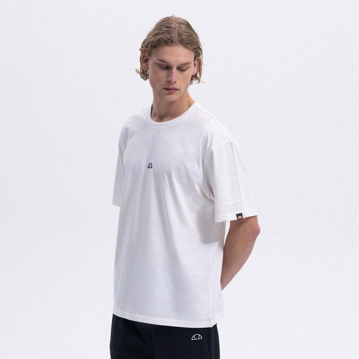 Ellesse EM376-OF Oversize Tee Erkek T-Shirt - Beyaz