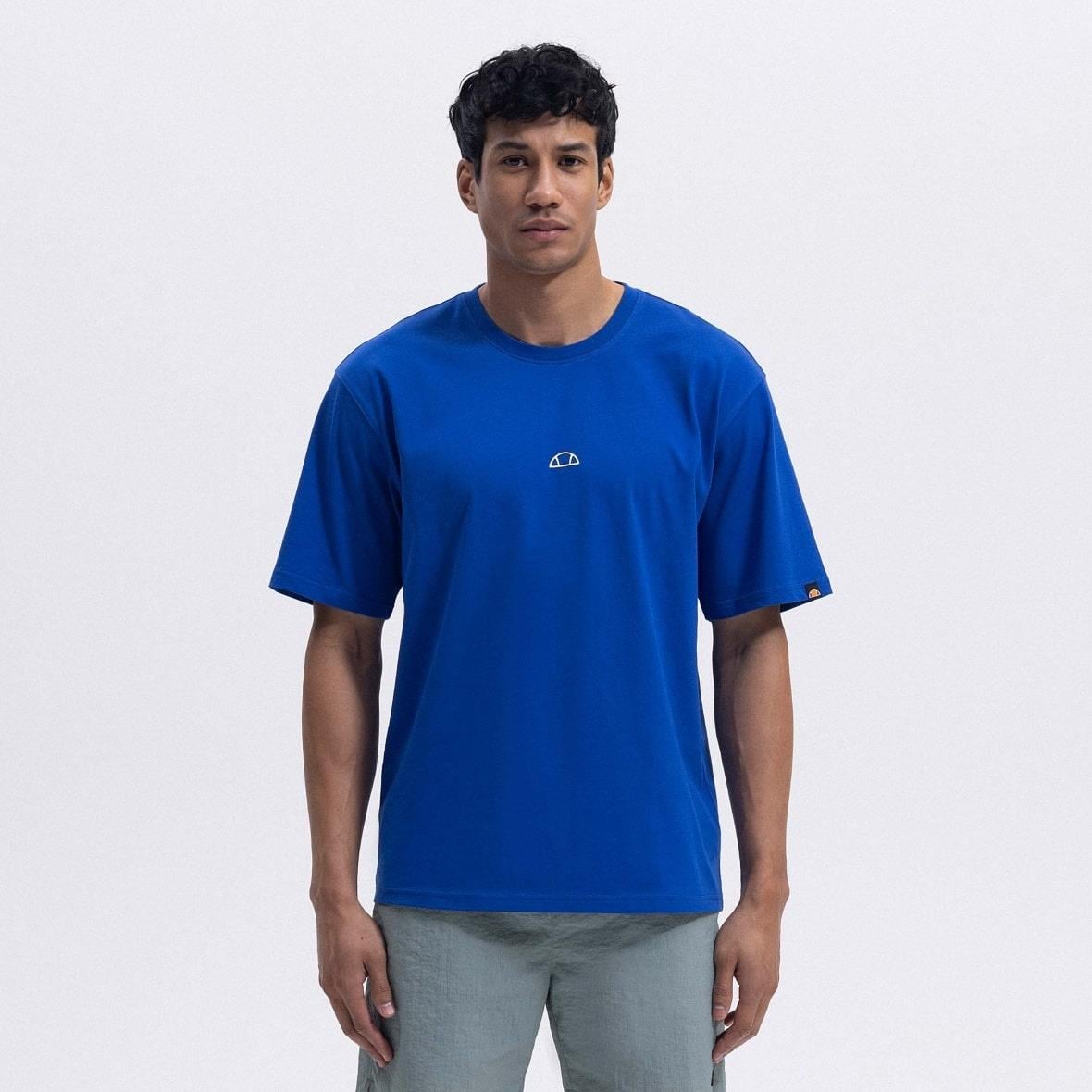 Ellesse EM376-SBL Oversize Tee Erkek T-Shirt - Mavi