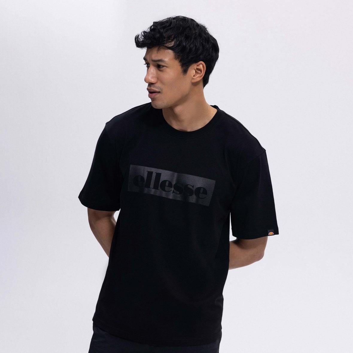Ellesse EM390-BK Oversize Tee Erkek T-Shirt - Siyah