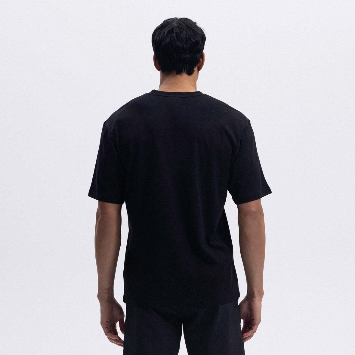 Ellesse EM390-BK Oversize Tee Erkek T-Shirt - Siyah